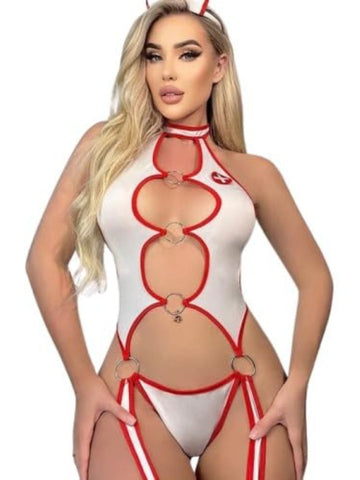 128- Fever Fix Nurse Ring Harness Bodysuit 128- Fever Fix Nurse Ring Harness Bodysuit