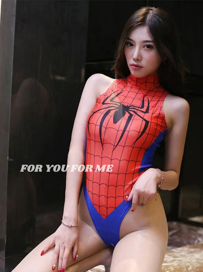 502-Red & Blue Spider Hero Inspired Bodysuit