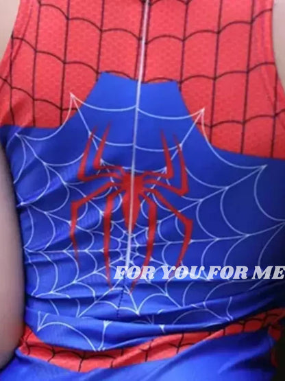 502-Red & Blue Spider Hero Inspired Bodysuit