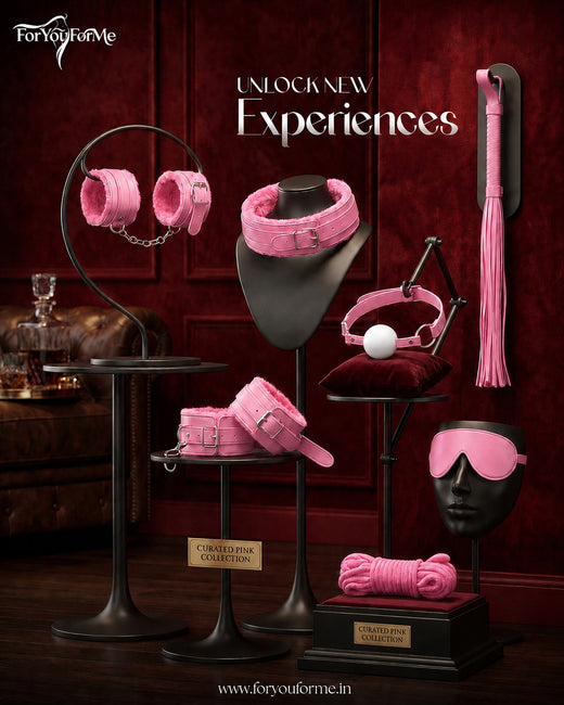 Womens PINK BDSM Kit with Accessories