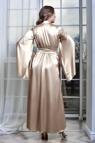 11006-  Glamorous Satin Nightwear Robe – Soft & Silky Feel